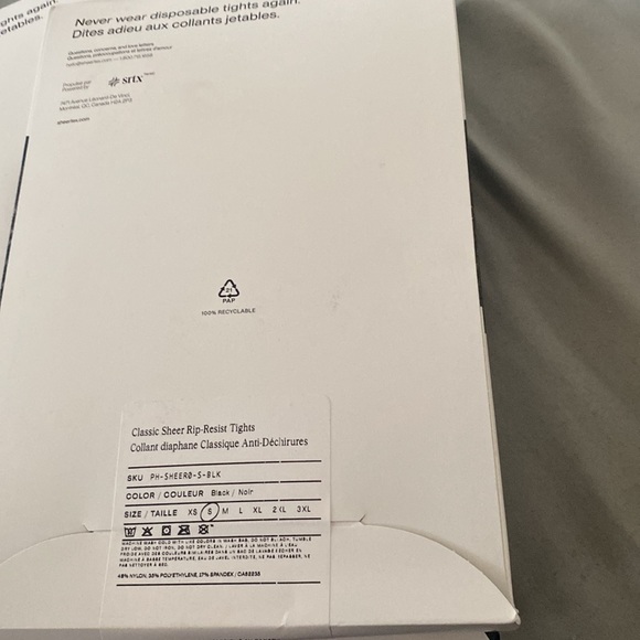 Sheer text classic black sheer tights - Picture 11 of 11